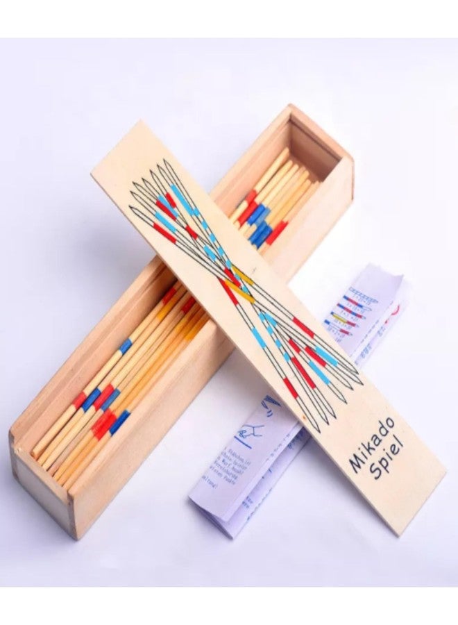 UPBEAT Classic Mikado Sticks Game (Pack of 2) Fun Family Game I Hand-Eye Coordination I Gift I Birthday I Wooden Toy I Skill & Precision Game I Classic Pick-up Sticks Game - Image 2